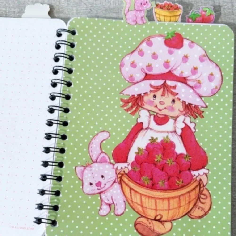🍓 Strawberry Shortcake Tabbed Journal Notebook